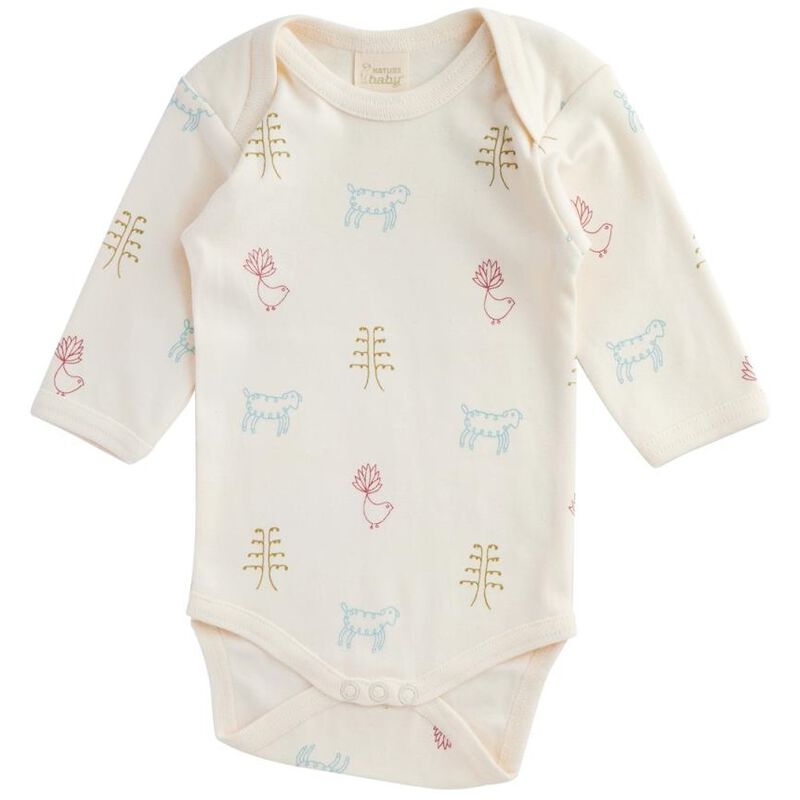 Nature Baby Organic Cotton L/S Bodysuit image number 3